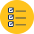 Icon representing an admissions procedure
